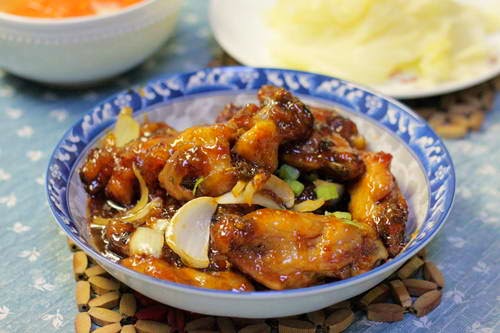 Braised Chicken Wings with Red Vineg - Cánh Gà Rim Giấm Đỏ