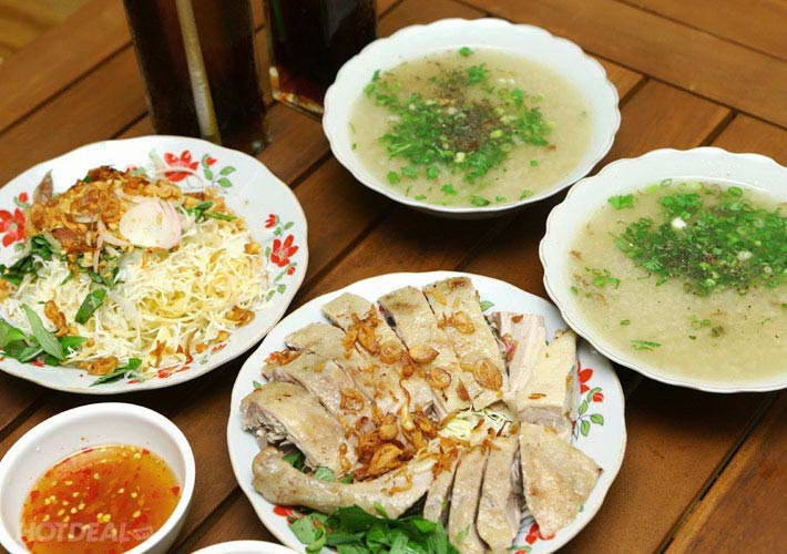 Duck Porridge and Salad (Chao Goi Vit)