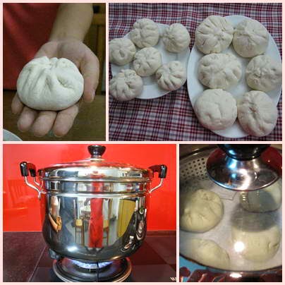 (Bánh Bao Nhân Thịt) - Dumplings with Pork Fillings