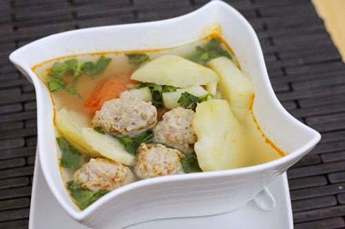 Potato Soup with Meat Balls Recipes