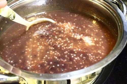 Red Bean Sweet Soup with Tapioca and Coconut Milk
