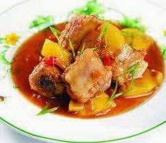 Vietnamese Braised Chop Pork with Pineapple